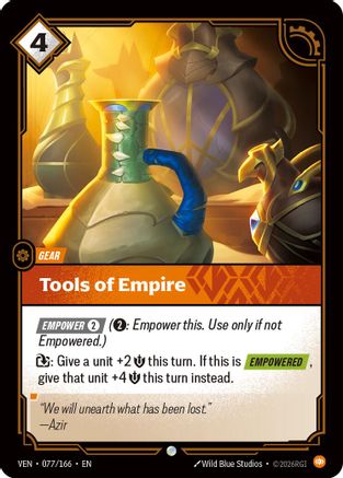 [RFB] Tools of Empire (Foil) (077/166) - Vendetta