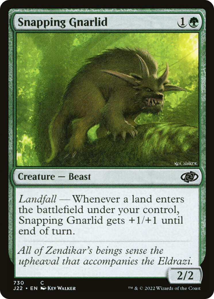 {C} Snapping Gnarlid [Jumpstart 2022][J22 730]