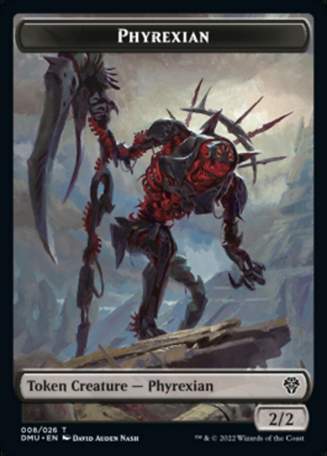 {T} Phyrexian // Insect Double-sided Token [Dominaria United Tokens][TDMU 008]