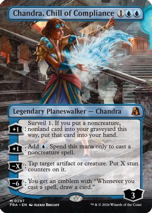 {R} Chandra, Chill of Compliance (Borderless) (Foil) [Reality Fracture] [FRA 297]