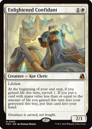 {R} Enlightened Confidant (Foil) [Reality Fracture] [FRA 005]