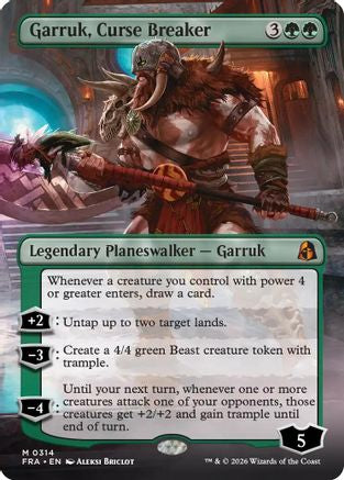 {R} Garruk, Curse Breaker (Borderless) [Reality Fracture] [FRA 314]