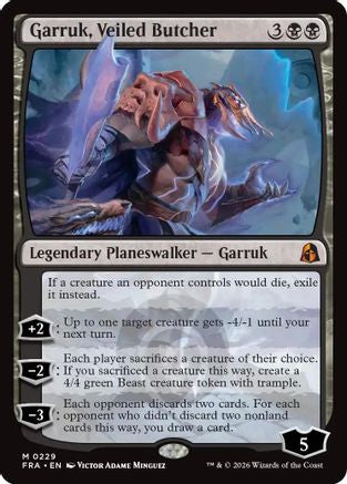 {R} Garruk, Veiled Butcher (Foil) [Reality Fracture] [FRA 229]