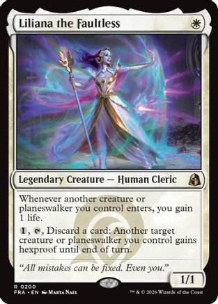 {R} Liliana the Faultless (Foil) [Reality Fracture] [FRA 200]