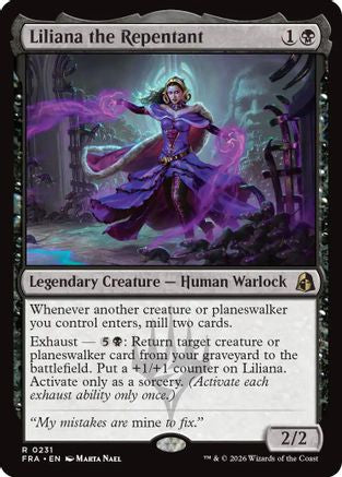 {R} Liliana the Repentant (Foil) [Reality Fracture] [FRA 231]