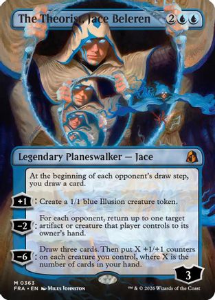 {R} The Theorist, Jace Beleren (Borderless) (0363) [Reality Fracture] [FRA 363]