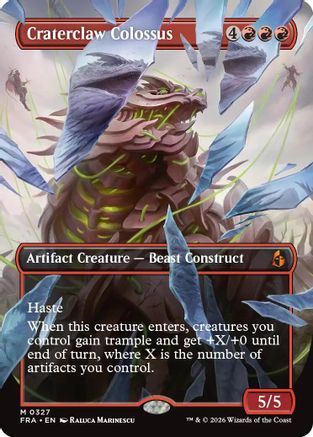 {R} Craterclaw Colossus (Borderless) (0327) [Reality Fracture] [FRA 327]