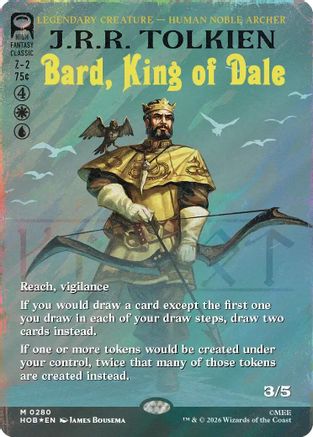 {@@HOB R} Bard, King of Dale (Borderless) (Surge Foil) (Foil) [The Hobbit] [HOB 280]