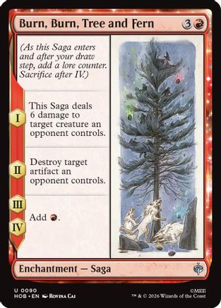 {@@HOB C} Burn, Burn, Tree and Fern [The Hobbit] [HOB 090]
