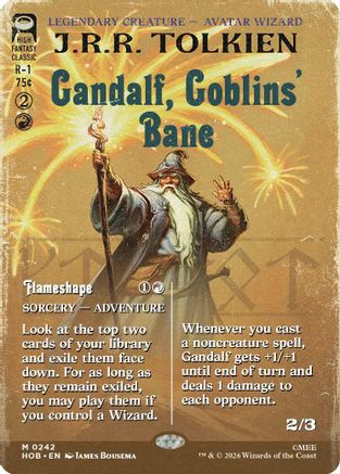 {@@MSC R} Gandalf, Goblins' Bane (Borderless) [The Hobbit] [HOB 242]