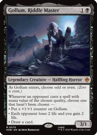 {@@MSC R} Gollum, Riddle Master [The Hobbit] [HOB 070]