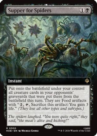 {@@HOB R} Supper for Spiders (Extended Art) (Foil) [The Hobbit] [HOB 300]