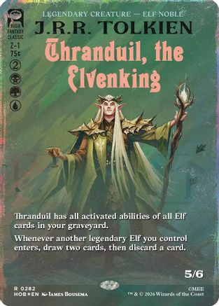 {@@MSC R} Thranduil, the Elvenking (Borderless) (Surge Foil) (Foil) [The Hobbit] [HOB 282]