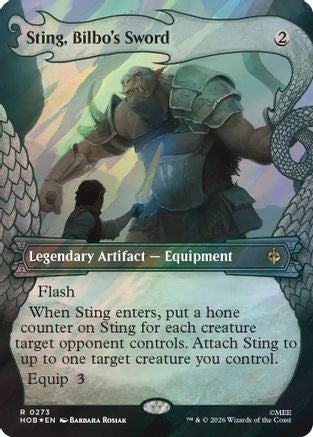{@@HOB R} Sting, Bilbo's Sword (Showcase) (Surge Foil) (Foil) [The Hobbit] [HOB 273]