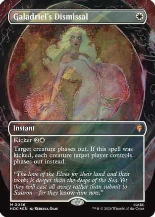 {@@HOB R} Galadriel's Dismissal (Borderless) (Surge Foil) (Foil) [The Hobbit EternalLegal] [HOC 056]