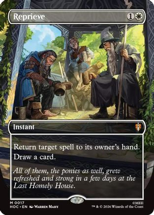 {@@HOB R} Reprieve (Borderless) (Foil) [The Hobbit EternalLegal] [HOC 017]