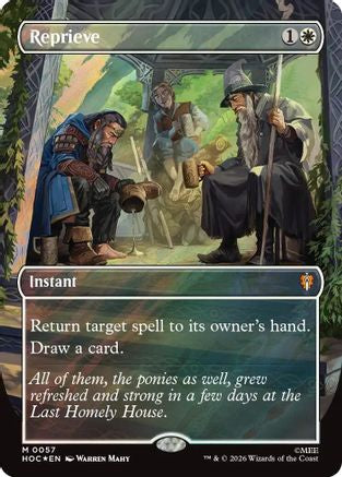 {@@HOB R} Reprieve (Borderless) (Surge Foil) (Foil) [The Hobbit EternalLegal] [HOC 057]