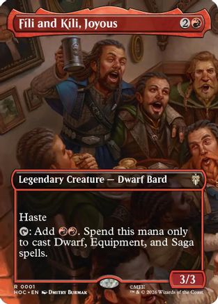 {@@HOB R} Fili and Kili, Joyous (Borderless) (Foil) [The Hobbit EternalLegal] [HOC 001]