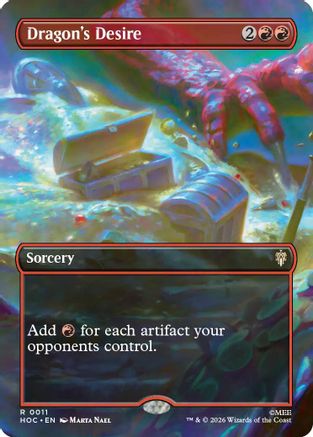 {@@HOB R} Dragon's Desire (Borderless) [The Hobbit EternalLegal] [HOC 011]