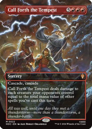 {@@HOB R} Call Forth the Tempest (Borderless) (Foil) [The Hobbit EternalLegal] [HOC 022]