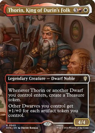{@@HOB R} Thorin, King of Durin's Folk (Borderless) [The Hobbit EternalLegal] [HOC 003]