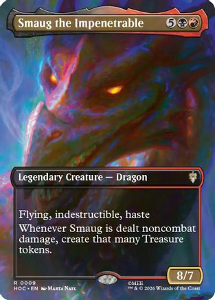{@@HOB R} Smaug the Impenetrable (Borderless) (Foil) [The Hobbit EternalLegal] [HOC 009]