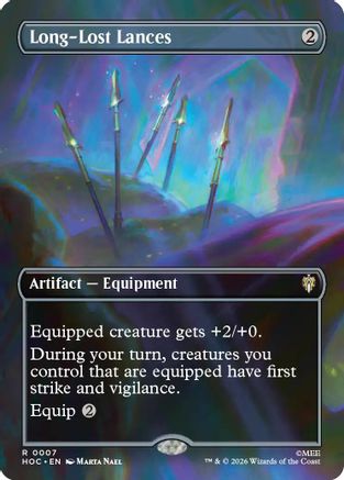 {@@HOB R} Long-Lost Lances (Borderless) (Foil) [The Hobbit EternalLegal] [HOC 007]