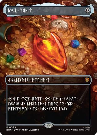{@@HOB R} Mox Amber (Borderless) (Dwarvish) [The Hobbit EternalLegal] [HOC 096]