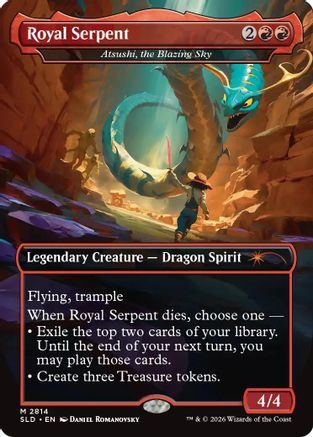 {R} Atsushi, the Blazing Sky - Royal Serpent (Foil) [Secret Lair Drop Series] [SLD 2814]