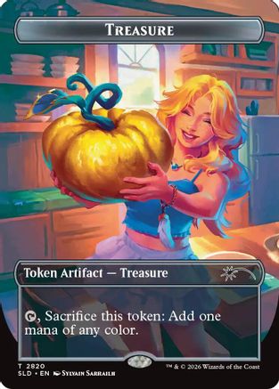 {C} Treasure Token (Foil) [Secret Lair Drop Series] [SLD 2820]
