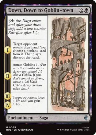 {@@HOB C} Down, Down to Goblin-town (Foil) [The Hobbit] [HOB 065]
