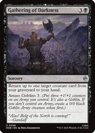 {@@MSC C} Gathering of Darkness (Foil) [The Hobbit] [HOB 068]
