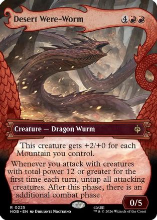 {@@HOB R} Desert Were-Worm (Showcase) [The Hobbit] [HOB 225]