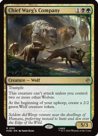 {@@HOB R} Chief Warg's Company (Foil) [The Hobbit] [HOB 151]