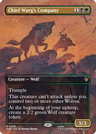 {@@MSC R} Chief Warg's Company (Borderless) [The Hobbit] [HOB 208]
