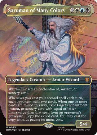 {@@HOB R} Saruman of Many Colors (Borderless) (Surge Foil) (Foil) [The Hobbit EternalLegal] [HOC 075]