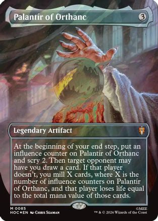 {@@HOB R} Palantir of Orthanc (Borderless) (Surge Foil) (Foil) [The Hobbit EternalLegal] [HOC 085]