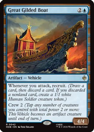 {@@MSC R} Great Gilded Boat (Foil) [The Hobbit] [HOB 042]