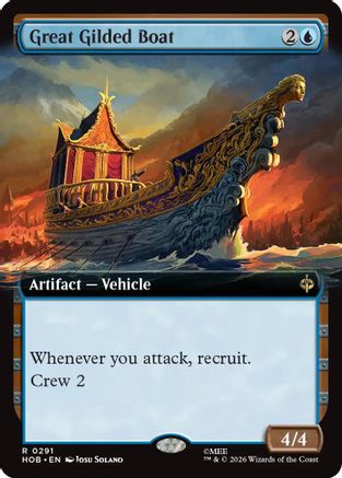 {@@MSC R} Great Gilded Boat (Extended Art) (Foil) [The Hobbit] [HOB 291]