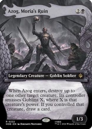 {@@MSC R} Azog, Moria's Ruin (Showcase) (Foil) [The Hobbit] [HOB 222]