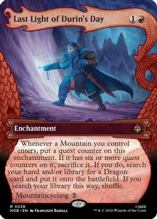 {@@MSC R} Last Light of Durin's Day (Showcase) [The Hobbit] [HOB 228]