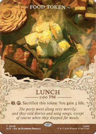{C} Food Token - Lunch (2548) (Foil) [Secret Lair Drop Series] [SLD 2548]