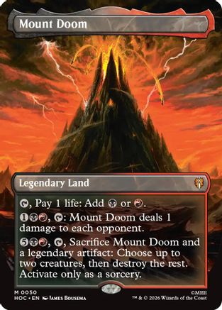 {@@HOB R} Mount Doom (Borderless) (Foil) [The Hobbit EternalLegal] [HOC 050]