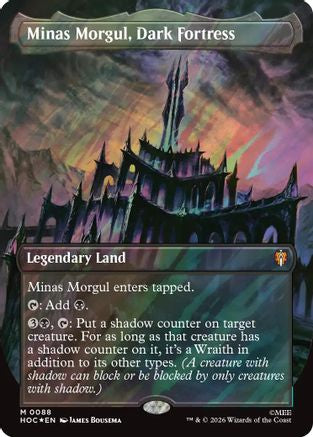 {@@HOB R} Minas Morgul, Dark Fortress (Borderless) (Surge Foil) (Foil) [The Hobbit EternalLegal] [HOC 088]
