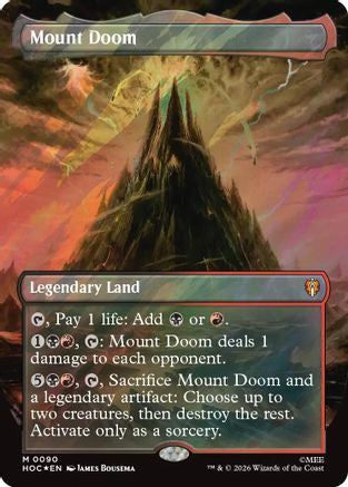 {@@HOB R} Mount Doom (Borderless) (Surge Foil) (Foil) [The Hobbit EternalLegal] [HOC 090]