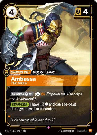 [RFB] Ambessa, The Wolf (Foil) (084/166) - Vendetta