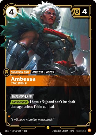 [RFB] Ambessa, The Wolf (Alternate Art) (Foil) (084a/166) - Vendetta