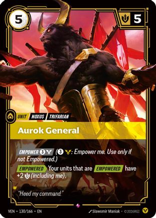 [RFB] Aurok General (Foil) (130/166) - Vendetta