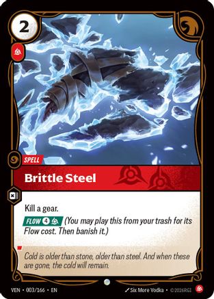 [RFB] Brittle Steel (Foil) (003/166) - Vendetta