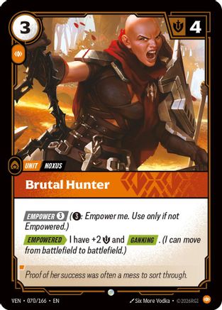 [RFB] Brutal Hunter (Foil) (070/166) - Vendetta